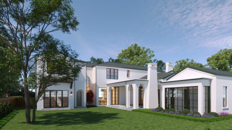 Rear Elevation 6031 Lupton Dr.